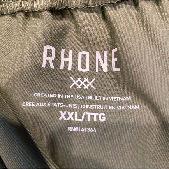RHONE NWT GYM PANT OLIVE GREEN GRID CAMO ATHLETIC XXL - Picture 10 of 14